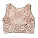 Eforstore Women's Lace Adjustable Elastic Posture Back Corrector Shoulder Support Chest Breast Support Belt Band Size L Color Nude