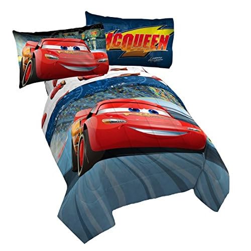 Disney Cars 6pc Full Size Bedding Twin Full Reversible Comforter