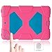 iPad Mini Case,iPad Mini 2 Case,iPad Mini 3 Case,ACEGUARDER iPad Mini Full Body Protective Case Durable Anti-Slip Shock-Absorption Soft Silicone Case (Cherry)