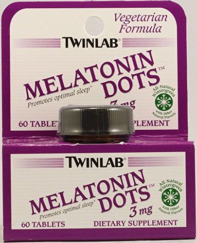 TWINLAB MELATONIN 3MG DOTS, 60 CT