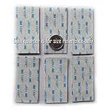 6 of VHB 3M Adhesive Double-sided Tape High Bond Conformable Acrylic Glue Replacement Kit 1.5 x 3 Inch Rectangular Plus Alcohol Pad