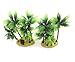 M2cbridge Plastic Coco Tree Aquarium Coconut Plants Palm Tree for Fish Tank Aquarium Decor （2pcs）