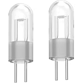 GRONGU 75914 Xenon Flashlight Bulb for Stinger, 6 Watt Bi‑Pin | 2 Pcs 3.7 Volt Xenon Bulb Fit for Select Stinge, Stinger XT &amp; PolyStinger Flashlights, Clear High‑Performance Bulb