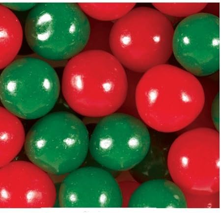 Christmas Holiday Fruit Sours Candy 2 Pounds Red & Green Colors-Comes in a Resealable Container