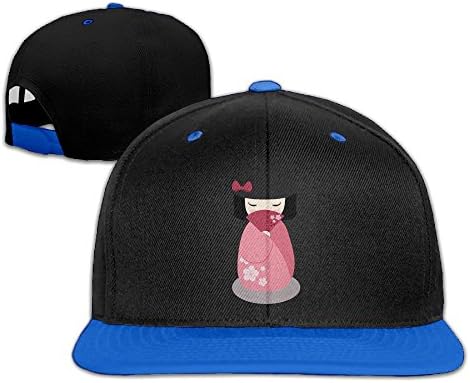 Safan532 Creative Japanese Doll Design Cotton Snapback Hip Hop Flat Tongue Hats Adjustable Unisex Baseball Caps For Outdoor Sport