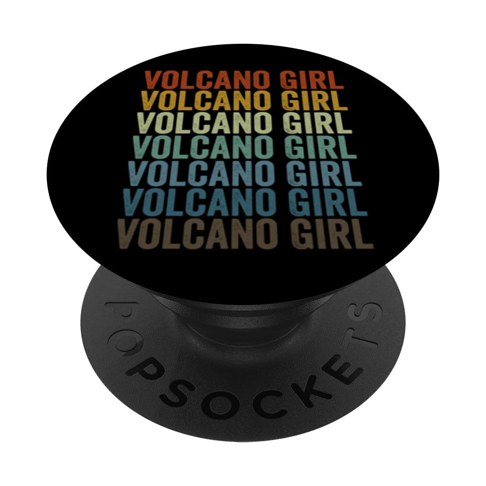 Volcano Girl Volcanoes Volcano Lover Geology Lava PopSockets Swappable PopGrip
