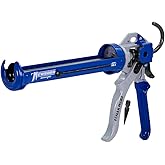 Newborn 250 Super Smooth Rod Revolving Frame Caulking Gun, 1/10-Gallon Cartridge Capacity, 18:1 Thrust Ratio