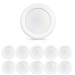 ECOELER 10 Pack 6 Inch LED 3000K Dimmable Flush