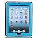 iPad 2 Case,iPad 3 Case,iPad 4 Case, AICase Kickstand Shockproof Heavy Duty Rubber High Impact Resistant Rugged Hybrid Three Layer Armor Protective Case with Stylus for iPad 2/3/4 (Black/Blue)
