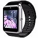 CNPGD Bluetooth Smart Watch(Partial Compatible for IPHONE)+(Full Compatible for Android phone) +Unlocked Watch Cell Phone+Fitness Tracker Camera Pedometer for Kids, Men and Women(Silver)