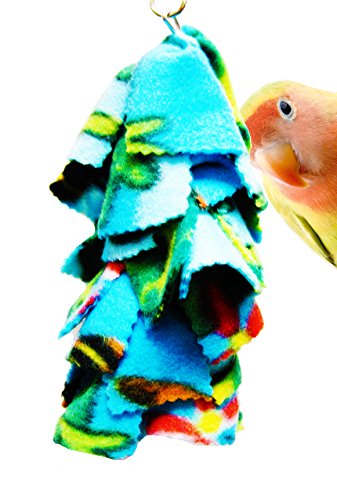 Bonka Bird Toys 1556 Small Fluff Bird Toy Parrot cage Toys Cages Parakeet Cockatiel cozzy binkie Quality Product Hand Made in The USA