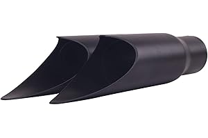 Handmo Shorty GP Slip On muffler for Harley 2004-2022 Sportster 883, 1200, Heat Resistant Black Finish(Black)