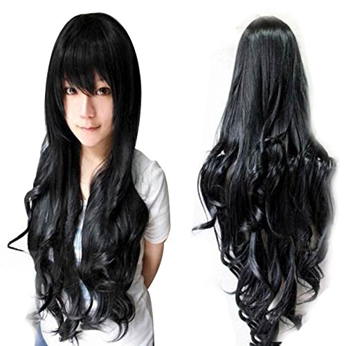Anogol hair cap 32   80cm long wavy hair wigs women s b…