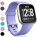 GEAK Bands for Fitbit Versa, Classic Sports Replacement Accessory Bands for Fitbit Versa, Small Periwinkle
