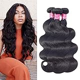 Ulove Hair Brazilian Body Wave 3 Bundles 100% Unprocessed Virgin Human Hair Weft Extensions Natural Color 100g/pc (14 16 18inch)
