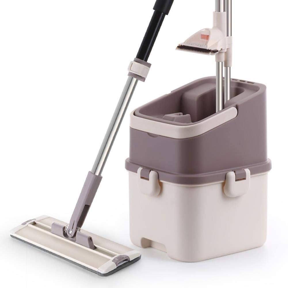 Mop And Bucket Set Rotating Flat Mop Wooden Floor Household Mop Bucket