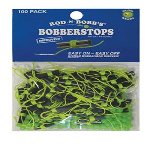 UPC 746239770078, Rod-N-Bobb&#39;s Bobber Stops with Glow Beads (Pack of 100), Chartreuse