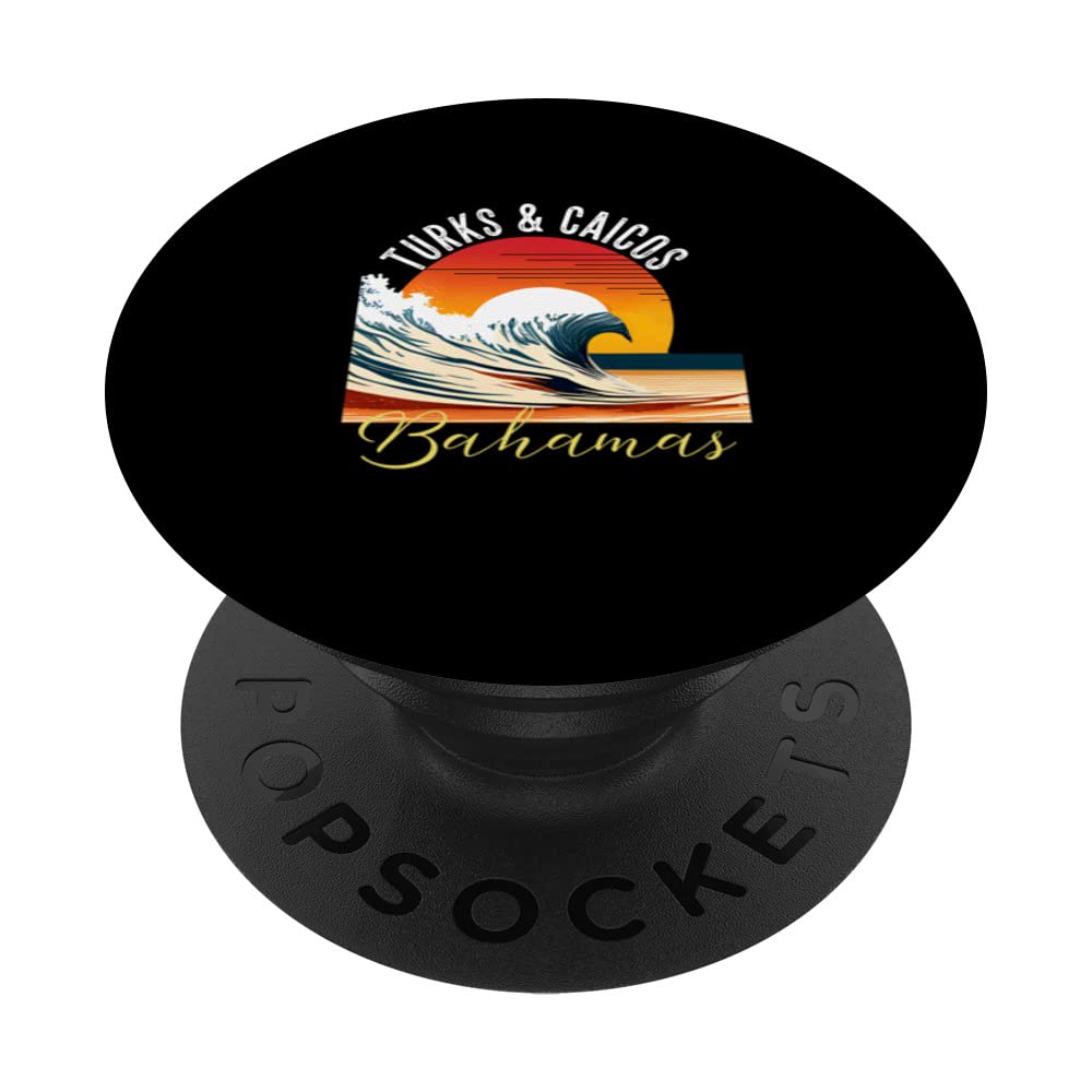 Retro Vintage Turks & Caicos Souvenir Apparel Turks & Caicos PopSockets Swappable PopGrip
