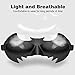 LANGRIA Superhero Eye Mask for Sleeping with 3D Contoured Shape for No Pressure on The Eyes Lightweight and Comfortable Made of Memory Foam with Adjustable Straps Blindfold Design (Black)