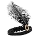 JustinCostume 1920s accessories Headband Necklace Gloves Cigarette Holder Boa C