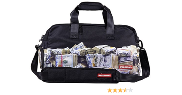 sprayground money rolled backpack