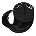 OneDor® Side Swept Clip in Clip on Hair Bang Hair Extension Hair Piece (1B-Off Black)