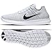 Nike Womens Free Running Motion Flyknit Shoes, White - 7 B(M) US