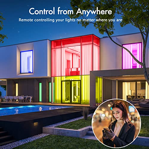 Brillihood Smart Neon Rope Light, 5M/16.4Ft Music Sync RGB Mini Neon LED Strip Lights with App Control & IR Remote, 24V Neon Rope Lighting for Indoor Bedroom, Wall Decor, Compatible with Alexa