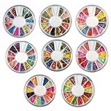 Jovana 8 Wheels Combo Set Nail Art Polymer Slices Fimo Decal Pieces Accessories - Butterflies, Bows, Animals, Fruit, Flowers.. etc