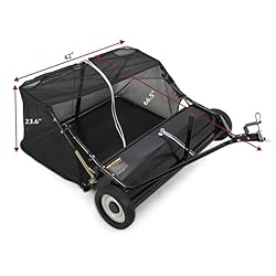 GAOMON Tow Behind Lawn Sweeper 42 Inch, Large
