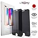 homy Privacy Screen Protector [2-Pack] for iPhone 8 Plus / 7 Plus 5.5 inch. Made of Premium 9H Japanese Tempered Glass: 1x BlackOut & 1x Tinted High Clarity Anti-Spy, Anti Fingerprint, Case Friendly