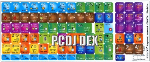 PCDJ DEX KEYBOARD STICKERS