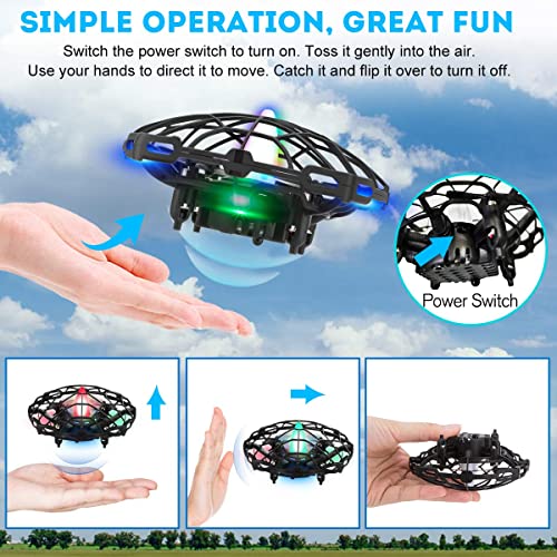 SHWD UFO Drones for Kids Hand Controlled Drone Toy for Kids Toddlers