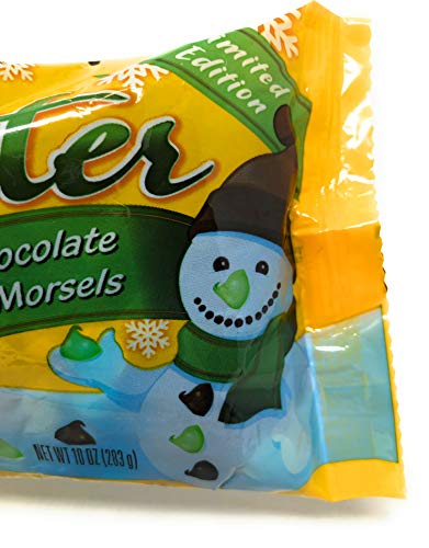 Nestle Toll House Limited Edition Winter Dark Chocolate & Mint Baking Chip Morsels Bulk Pack of 4 Bags - 10 oz Per Bag - 40 oz Total - Thumbnail 2