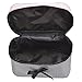 DATEWORK Satin Square Bow Stripe Cosmetic Bag (Black)