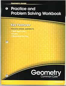 Geometry Practice & Problem-Solving Workbook: Teacher's Guide