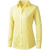 Beninos Womens Dress Shirts Long Sleeve Button Down Shirt Work Wear