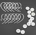 ALXCD Ear Hook for Samsung Bluetooth Earphone, 12 Pcs Clear Durable Replacement Ear Hook for Wireless Bluetooth Headset & 12 Pcs Foam Ear Tips, Fit for Samsung Hm1300 Hm1900 Hm3300 Hm6000 (12PCS)