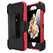 AICase iPhone 6 Case, iPhone 6S Case [Heavy Duty] Built-in Screen Protector Tough 3 in 1 Rugged Shorkproof Cover for Apple iPhone 6/6S (Black/Red with Belt Clip)