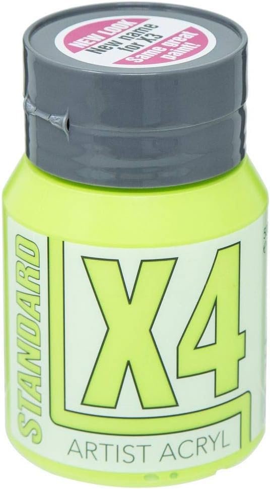 Specialist Crafts X4 Standard Acryl Acrylic Colours 500ml Greenish