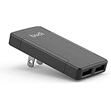 Extra Slim Wall Charger 2-Port USB-A Universal Charger with Smart IC Technology - Fast Charging for iPhone, iPad, Smartphones,Tablets and Other USB 2.0 Devices (Foldable)