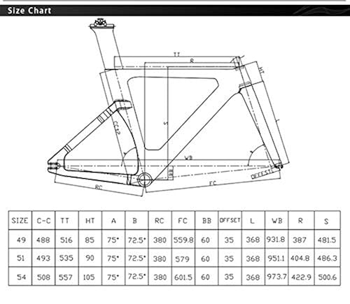 Road 51 Cm Frame Size Bicycle 51cm Frame Height Rider Height Haro