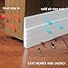 ANYQOO Self-adhesive Under Door Sweep Weather Stripping Door Bottom Seal Strip Door Draft Stopper, 2
