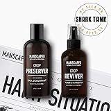 Manscaped Hygiene Bundle, Men's Groin Protection, Includes: Crop Preserver Ball Deodorant with Active pH Control and Crop Reviver Spray on Body Toner, plus FREE Disposable Magic Mat Shaving Mats