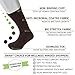 Sugar Free Sox Health & Comfort Mens Diabetic Socks Ribbed Mid-Calf 3 Pairs (10-13, Black/Navy/Brown)