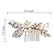 Oureamod Flower Hair Combs Wedding Hair Accessories Bridal Headpiece (Vintage leaves)