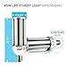 Hyperikon LED Street Light, 45W (250W Equivalent), E39 (Large Mogul Base), 5440 lumen, 5000K (Crystal White Glow), 320° Omnidirectional, 100-277v, CRI 85, UL-listed and DLC Certified