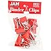 JAM Paper® Binder Clips - Medium (1 1/4 inch / 32 mm) - Red - 15 Clips per Pack