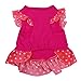Puppy Clothes, Small Dog Cat Pet Dress Fly Sleeve Dress for Pet Pink…