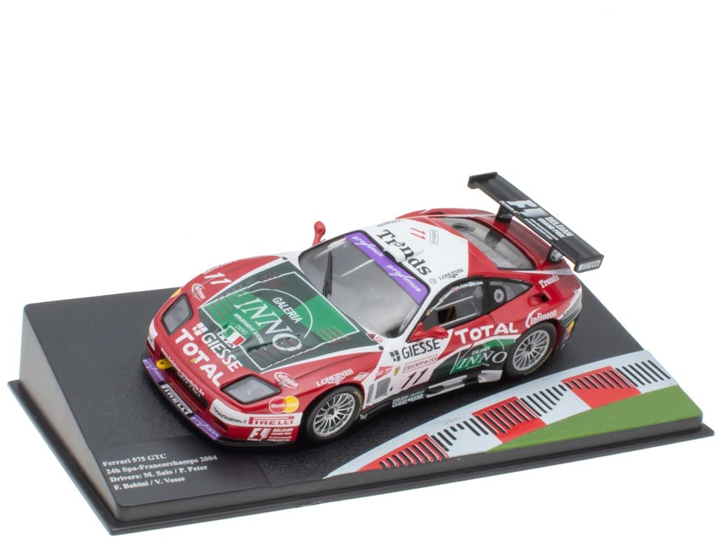 OPO 10 - Collection miniature car 1/43 compatible with Ferrari 575 GTC - 24h Spa-Francorchamps 2004 - FR007